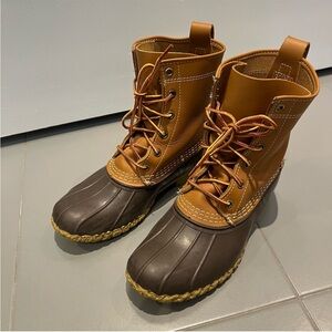 L.L. Bean Brown and Tan Winter Boots